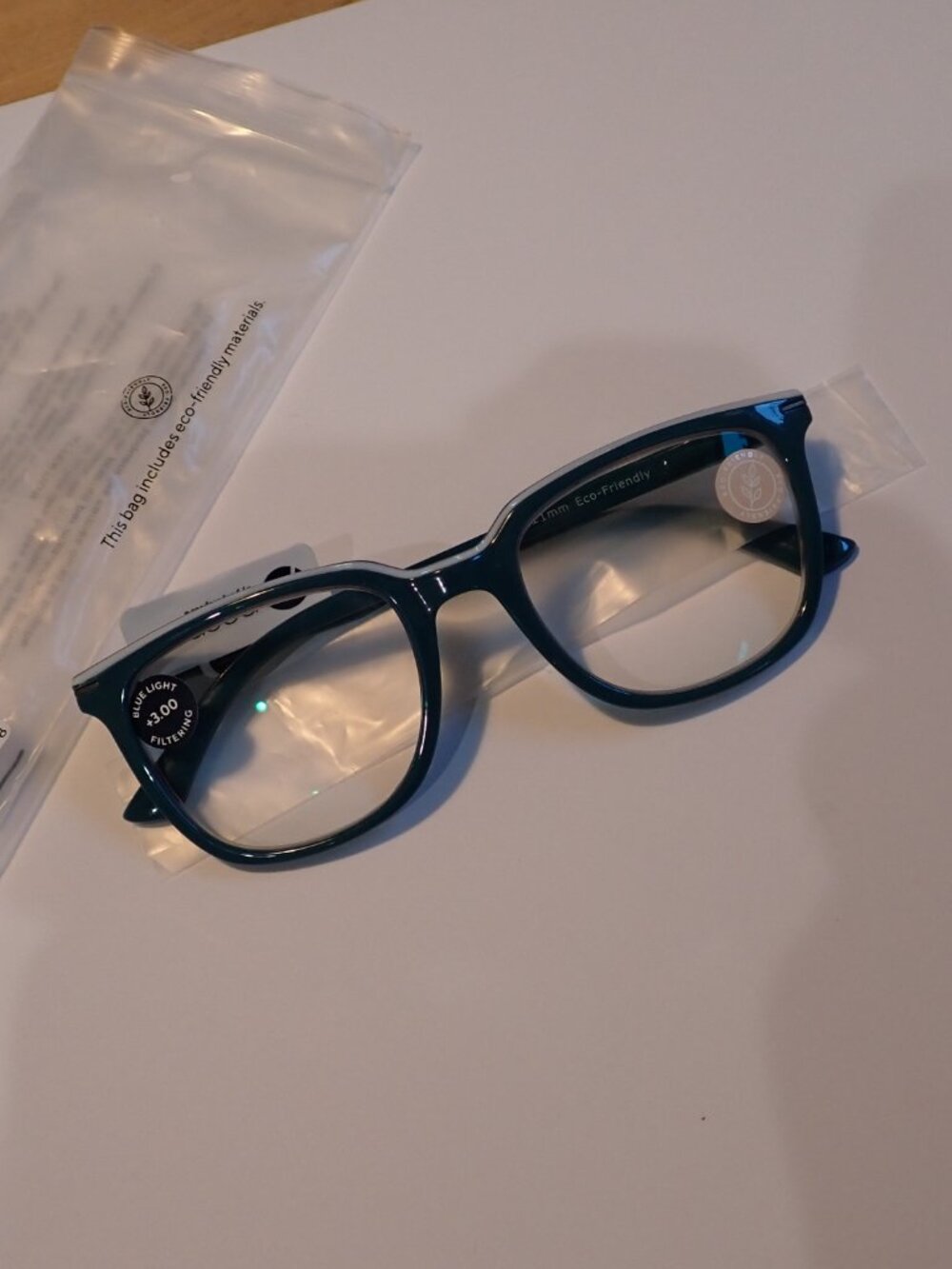 Peepers by peeperspecs Dante Teal +3.00 Readers